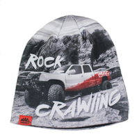 Patrón personalizado Impresión digital Gorro de lujo en niño Invierno Exterior Beanie Sombreros para niñas Sombrero de punto