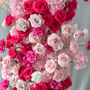 การตกแต่งฉากหลังทางเข้าทางเดินของตกแต่งซุ้มประตูทรงกลมแบบแขวนเทียม - Product Image 2