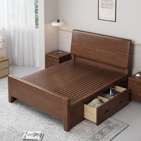 Camas Altas y Bajas de Estilo Simple y Elegante, Madera de Caucho, Ecológicas y Saludables
