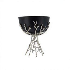Fabuloso Tazón Decorativo de Hierro con Base de Aluminio, Forma Redonda, Tamaño Personalizado, Tazón para Servir Dátiles al por Mayor - Product Image 1