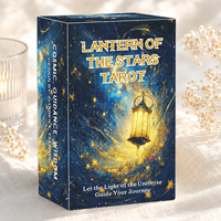 Cartes de Tarot Célestes Personnalisées en Gros, Jeu de 78 Cartes Galaxie Cosmique avec Guide, Papier 400GSM, Portable, Écologique, OEM ODM
