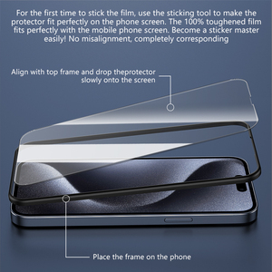 <span class=keywords><strong>4</strong></span> Trong 1 HD Tempered Glass Bảo Vệ Màn Hình Với Máy Ảnh Ống Kính Bảo Vệ Cho <span class=keywords><strong>iPhone</strong></span> 15 14 13 12 Pro Max Điện Thoại Di Động - Product Image 4