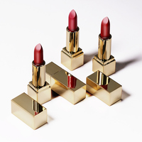 Cosmétiques crémeux en gros, marque privée, rouge à lèvres nude longue durée, maquillage végétalien, rouge à lèvres mat velouté imperméable