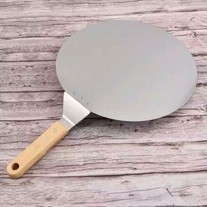 Pelle à pizza personnalisée de 12 pouces, accessoires pour four à pizza, manche en bois pliable avec coupe-pizza à bascule - Product Image 5
