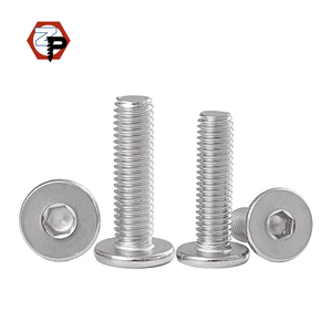 M2 <span class=keywords><strong>M2.5</strong></span> M3 M4 M5 M6 M8 M10 M12不锈钢304超薄低晶圆平头螺栓六角内六角螺钉内六角机械螺钉 - Product Image 6