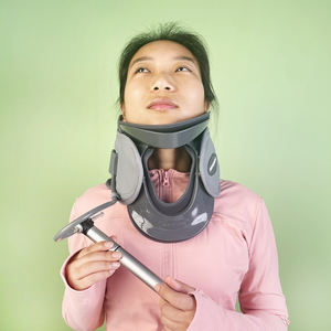 नए आगमन समायोज्य inflatable गर्भाशय ग्रीवा समर्थन कर्षण उपकरण गर्दन स्ट्रेचर पॉलिएस्टर स्पैंज - Product Image 3