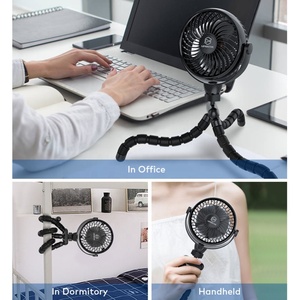 Bàn Làm Việc Bạch Tuộc Có Thể Sạc Lại Mới Của Trung Quốc Quạt Mini Dành Cho Phòng Gia Đình 2022 Pin Sạc Đứng <span class=keywords><strong>Micro</strong></span> Usb Làm Mát Không Khí - Product Image 6