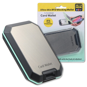 Custodia per carte Design <span class=keywords><strong>Premium</strong></span> Ultra-sottile e minimalista Rfid portafogli per uomo - Product Image 1