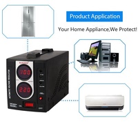 500W série AVR stabilisateurs de tension automatiques monophasés contrôle de relais numérique 220V régulateur de courant alternatif retard SBW toute la maison