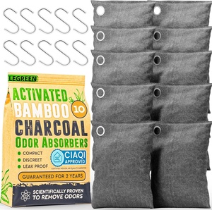 Sacs absorbants d'<span class=keywords><strong>odeurs</strong></span> en charbon <span class=keywords><strong>de</strong></span> bambou activé Legreen pour voiture, animaux domestiques, placard, chaussures, sous-sol, purification <span class=keywords><strong>de</strong></span> l'air domestique, désodorisant - Product Image 1