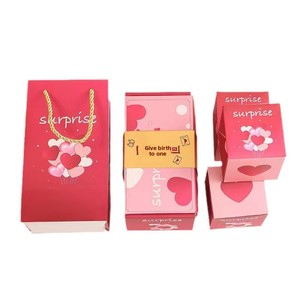 Scatola Sorpresa Creativa a Forma <span class=keywords><strong>di</strong></span> Busta Rossa, Confezione Regalo Romantica per <span class=keywords><strong>Compleanno</strong></span>, Natale e Capodanno - Product Image 4