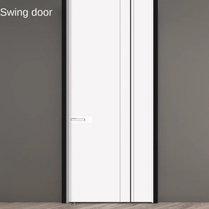 Madera maciza exquisita moderna para dormitorio, diseño invisible oculto sin marco plano personalizado para interiores, hecho a mano para casa - Product Image 4