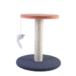 Árbol <span class=keywords><strong>para</strong></span> <span class=keywords><strong>Gatos</strong></span> de Sisal Ecológico con Bloques de Color, No Tóxico, Colores Naturales en Contraste, Taburete <span class=keywords><strong>para</strong></span> Mascotas, Bajo MOQ, Venta al por Mayor, Fábrica China - Product Image 5