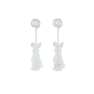 Promotion Pâques Acrylique Lapin Ornements Tag Note Clip Décoration De Table Mignon Debout <span class=keywords><strong>Message</strong></span> Photo Ami Cadeau D'anniversaire - Product Image 1