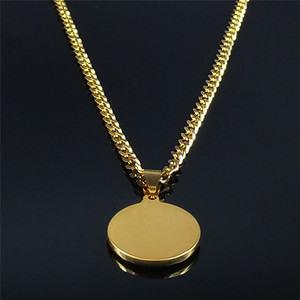 Collana con Ciondolo Arcangelo <span class=keywords><strong>San</strong></span> Michele in Acciaio Inox Placcato Oro 18K Stile Retrò per Uomo e Donna - Product Image 3