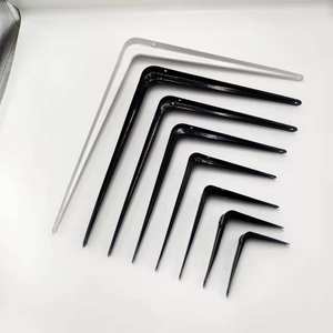 Prix bas, supports d'angle triangulaires en contreplaqué de 6 pouces et 8 pouces, quincaillerie pour meubles, supports muraux flottants en métal, supports d'étagères en plastique pour le bois - Product Image 1