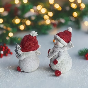 Christmas Snowman Resin Ornament a Perfect Choice for Home Decoration - Product Image 4