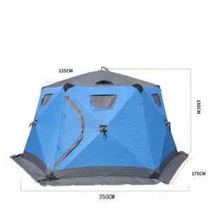Tente chaude isolée pour plusieurs personnes, épaissie, pour la pêche sur glace, abri portable, sauna extérieur - Product Image 6
