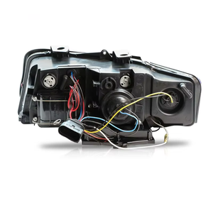 Gruppo Fari per Audi A4 B6 2001-2005, Fari LED 12V con <span class=keywords><strong>Occhi</strong></span> di <span class=keywords><strong>Angelo</strong></span> e Fari HID per Modifica A4 - Product Image 4