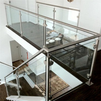 DAIYA balcon balustrade en verre d'acier inoxydable de conception avec d'escalier balustrade conception de garde-corps en verre
