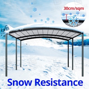 Bâche canopée en aluminium, résistante à la neige, toit en Polycarbonate moderne, Carport, Garage extérieur, haute qualité - Product Image 3