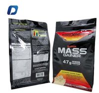 Sacs d'emballage en plastique PE noir mat prêts à être expédiés avec fermeture à glissière à fond plat et impression par héliogravure Caractéristiques étanches à l'humidité