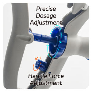 Новый многоразовый ветеринарный шприц E-типа из пластика с автоматической подачей, 1 мл, 2 мл, 5 мл, 10 мл, для КРС, с креплением на бутылку, Luer Lock - Product Image 2