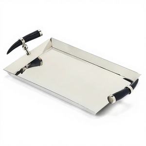 Elegante Bandeja Decorativa de Metal para Ramadán con Colores y Logotipo Personalizados |   Mejora la experiencia de servicio para mesas de comedor y mesas de café. - Product Image 1