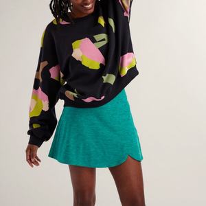 เสื้อผ้าแขนยาวสีขาวคุณภาพสูง กระโปรงมินิสุดน่ารักสำหรับสาวพลัสไซส์ ชุดเดรส กระโปรงเทนนิส - Product Image 4