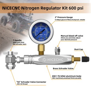 Kit de Herramientas de Llenado de Nitrógeno NICECNC de 600 PSI para Válvula Schrader de Amortiguador para Motocicletas KTM, Honda, Yamaha, Suzuki, <span class=keywords><strong>BMW</strong></span>, Aprilia, UTV, ATV - Product Image 3