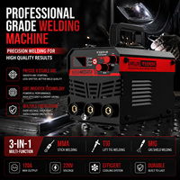 Poste de Soudage MIG Sans Gaz 3-en-1 Inverter 220V Portable Flux Cored MIG MMA TIG Pour Bricolage Domestique