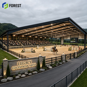 Centre d'hippisme modulaire à ossature acier haute performance, structure préfabriquée à travée libre pour l'entraînement équestre et les installations sportives - Product Image 1