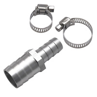 Adaptateur réducteur de tuyau en acier inoxydable 3/4 à 1/2 pouce, kit de réparation de raccord de tuyau, coupleur réducteur universel pour tuyau