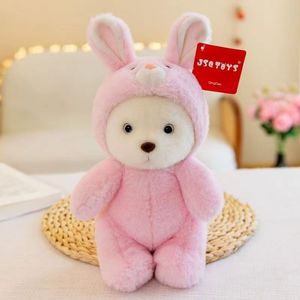 Simpatico <span class=keywords><strong>orso</strong></span> si trasforma in elefante maiale rana giocattoli di peluche per bambini adorabili peluche regalo morbido con animali di pezza cuscini per bambini - Product Image 5