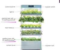 One one Cabinet Type Hydroponique Maison Utilisé Cultiver des Légumes Feuilles Cultiver des Graines Plante