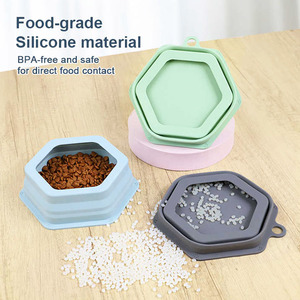 Tigela Dobrável Anti-Splash Portátil para Cães de Estimação em Silicone, Limpeza Fácil para Viagens ao Ar Livre - Product Image 5