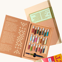 Boîte de présentation rigide pour coffret découverte de parfums personnalisés, avec tiroir, pour flacons échantillons de 2ml, 3ml, 5ml, 10ml, avec insert en EVA
