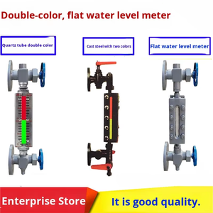مقياس مستوى الماء للغلاية بتصميم مسطح ثنائي اللون B49X-2.5 مع أنبوب ضوئي ولوحة زجاجية عاكسة للبخار - Product Image 4