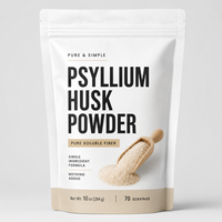 Poudre de Psyllium Monocomposant Sans Remplisseurs Fibres Solubles Pures pour le Bien-être Digestif et la Santé du Côlon Marque Privée ODM