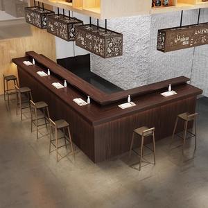 Mostradores de recepción integrados de estilo Vintage, Mostrador de vino pequeño, diseño de cafetería, tienda de <span class=keywords><strong>sushi</strong></span>, mesa de comedor, silla para cafetería, tienda de té - Product Image 3