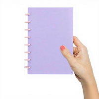 Carnet personnalisable à reliure spirale en tissu de lin et cuir, pages amovibles en papier artistique, 12 mois non daté, idéal comme cadeau