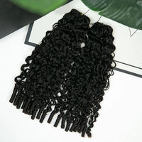 Lots de Cheveux Humains Bouclés Birmans en Gros pour Crochet, Pré-bouclés, Pré-séparés, Réutilisables, Extensions de Cheveux Humains Invisibles