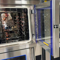 Horno de Convección Eléctrico Comercial con Horno Combinado de Vapor Profoer, 5 y 10 Bandejas, para Hornear Pan y Otros Productos, Horno Rotatorio