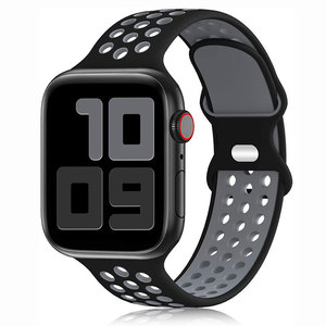 Bracelet de sport en silicone respirant 41/44/45/49mm <span class=keywords><strong>I</strong></span> <span class=keywords><strong>Watch</strong></span> Series Ultra 9 8 <span class=keywords><strong>7</strong></span> 6 SE 5 Rubber Band pour Apple <span class=keywords><strong>Watch</strong></span> Band - Product Image 1