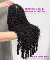 Perruques en cheveux humains bouclés birmans 12A, boucles brésiliennes Pixie, perruque frontale en dentelle transparente 200% pour femmes, perruques bouclées birmans entièrement en dentelle