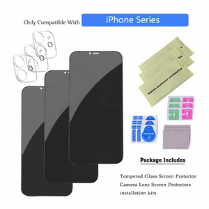 Protector de Pantalla de Vidrio Templado Anti-Espía 9H Anti-Golpes a Precio de Fábrica para <span class=keywords><strong>iPhone</strong></span> 17 16 15 14 <span class=keywords><strong>13</strong></span> Pro Max, Película Protectora - Product Image 4