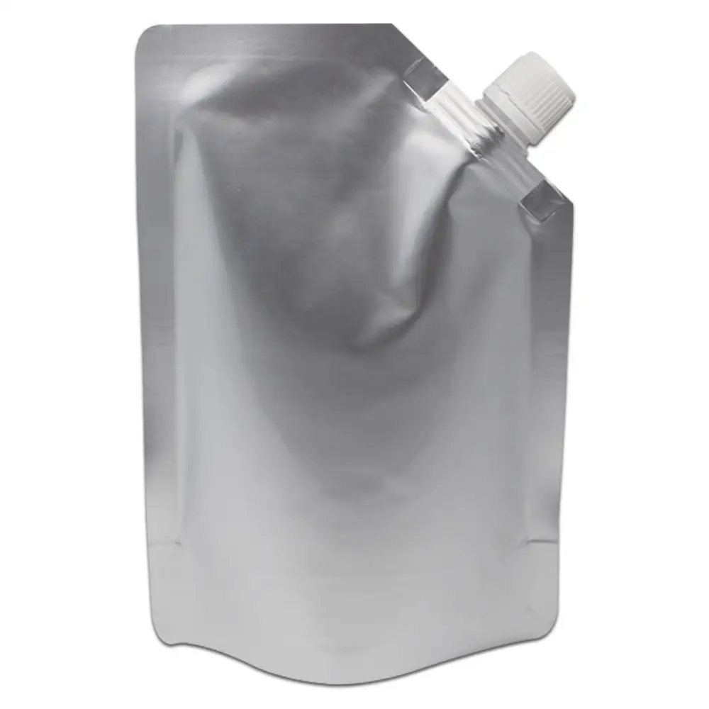Bolsa para bebidas, saco de alumínio para suco de bebidas/bico em plástico