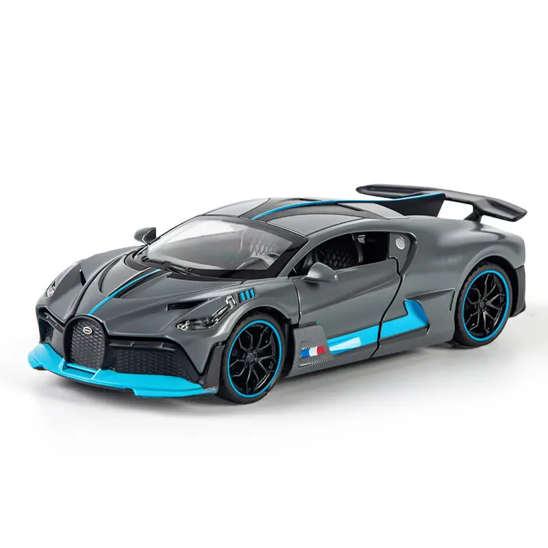 New 1:32 Bugatti Veyron Diecast Cars Alloy Super Sports Car Model Toys Diecasts Sound Light Pull Back Truck Toys For Kids