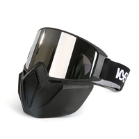 Masque de sport polarisé OEM ODM avec protection UV400, lunettes de moto tout-terrain à double lentille anti-rayures avec sangle réglable