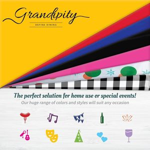 <b>Tablecloth</b> White <b>Disposable</b> Premium Quality Moisture Proof Shrink Bag Offset Printing LDPE Material Parties Everyday Use - Product Image 1